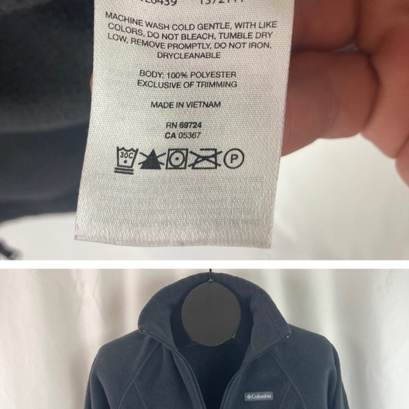 Columbia navy blue fleece size XL - Picture 3 of 5
